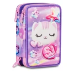 Astuccio 3 zip Sj Gang Glow Cat 3D 1 - Abc La Cartoleria