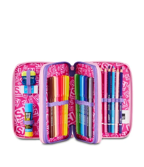 Astuccio 3 zip Sj Gang Glow Cat 3D 1 - Abc La Cartoleria