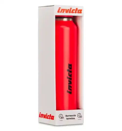 Borraccia termica Slim Plain Invicta 500 ml rossa1 - Abc La Cartoleria