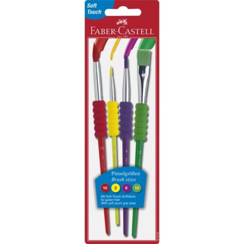 Pennelli Soft Touch Faber Castell Set 4 pz - Abc La Cartoleria