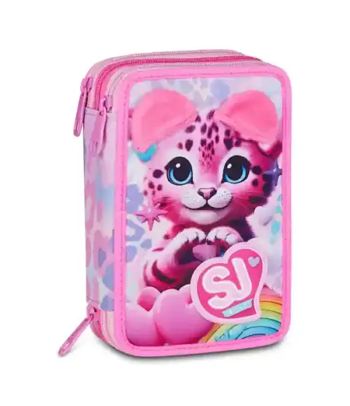 Astuccio 3 zip Sj Gang Heart Buddy Girl_1 - Abc La Cartoleria